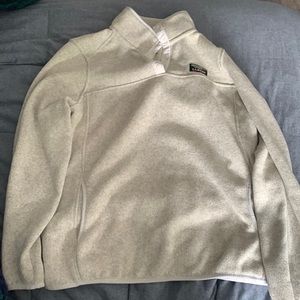L.L.Bean Cream pullover sweater/sweatshirt